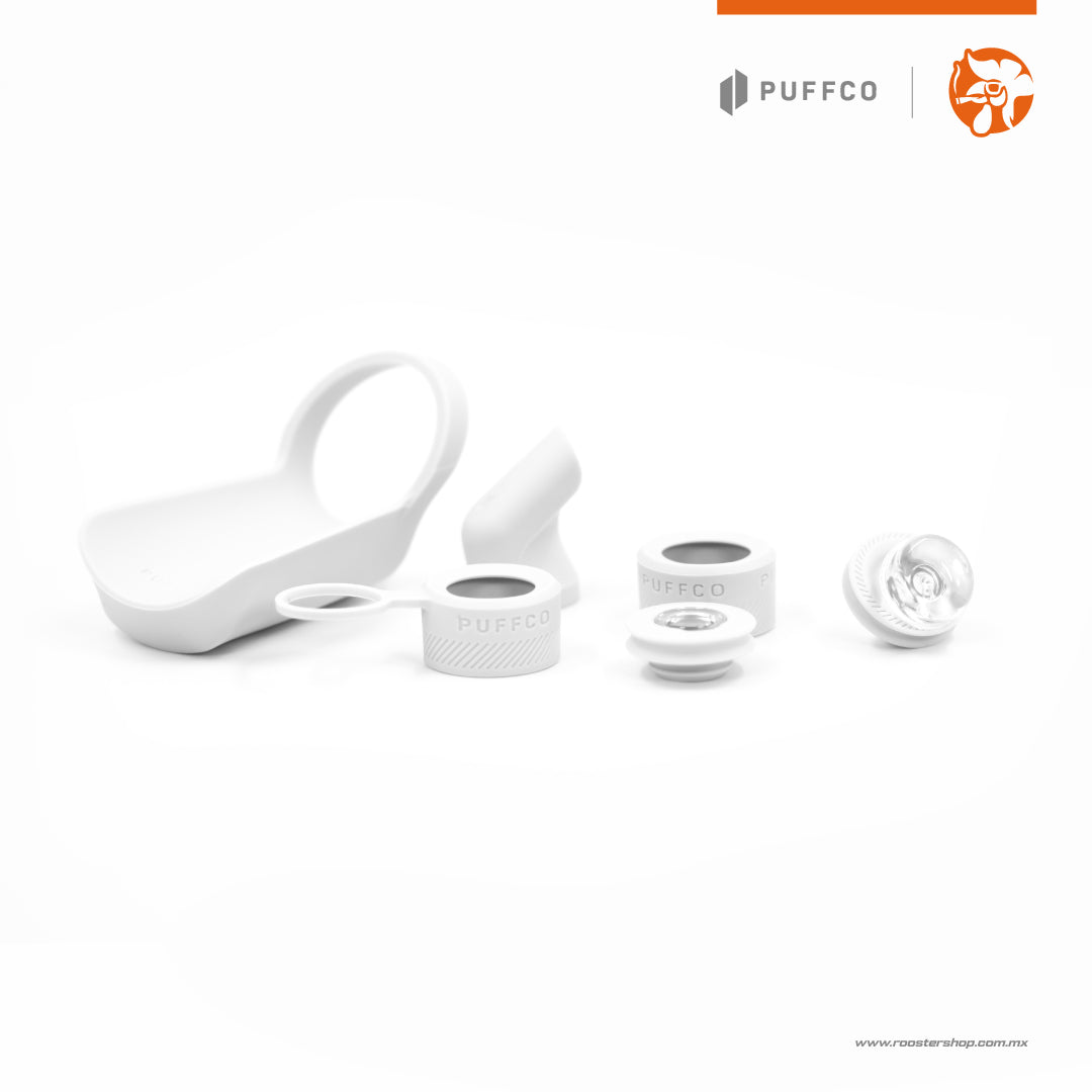 Puffco nuevo Peak Pro Travel Pack Pearl blanco